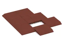 Płyta obrzeżowa (bok w kszałcie klina)