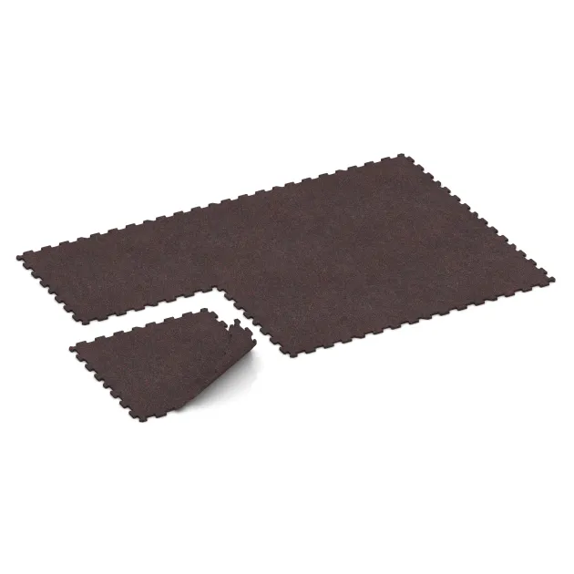 Typische Verlegung oder Einbausituation für den Artikel 1110 von WARCO - Pokrycie schodów, Farbton Czerwony lekko nakrapiany in der Abmessung 970 x 970 x 16 mm.