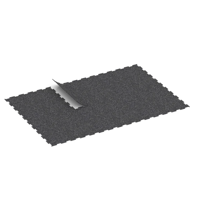 Typische Verlegung oder Einbausituation für den Artikel 6452 von WARCO - Nawierzchnia Fitness Kompakt, Farbton Szary lekko nakrapiany in der Abmessung 100 × 100 × 0,8 cm.