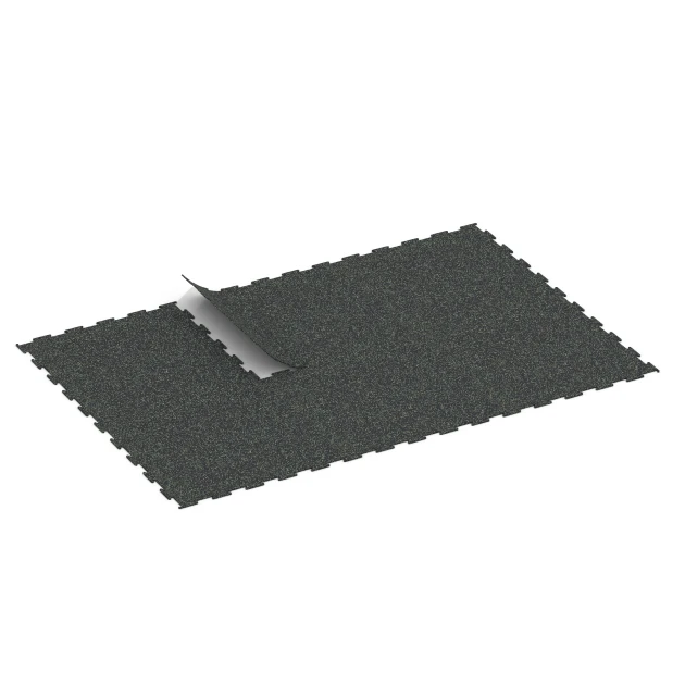 Typische Verlegung oder Einbausituation für den Artikel 6453 von WARCO - Nawierzchnia Fitness Kompakt, Farbton Zielony lekko nakrapiany in der Abmessung 100 × 100 × 0,8 cm.