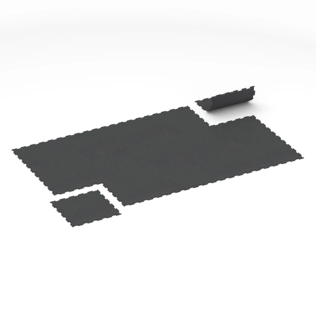 Typische Verlegung oder Einbausituation für den Artikel 6455 von WARCO - Nawierzchnia Fitness Kompakt, Farbton Antracyt in der Abmessung 50 × 50 × 0,8 cm.