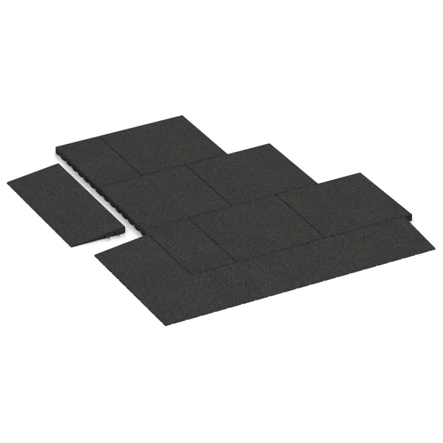 Typische Verlegung oder Einbausituation für den Artikel 2428 von WARCO - Rampa progowa 75 cm, Farbton Antracyt in der Abmessung 750 x 300 x 40/8 mm.