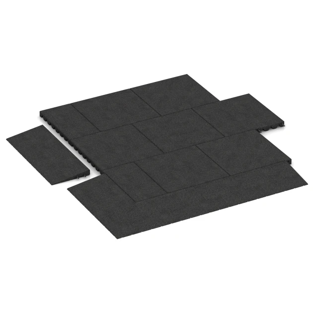 Typische Verlegung oder Einbausituation für den Artikel 2468 von WARCO - Rampa progowa 75 cm, Farbton Antracyt in der Abmessung 75 x 30 cm | 8 < 45 mm.