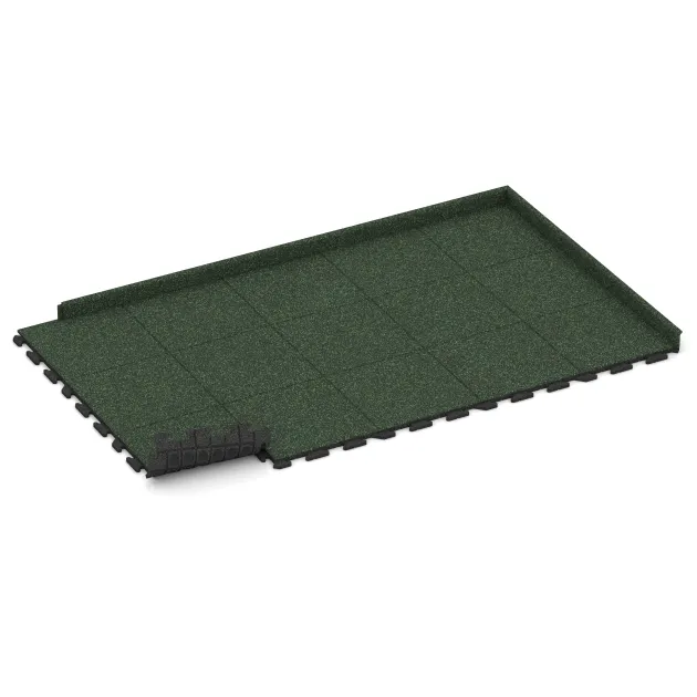 Typische Verlegung oder Einbausituation für den Artikel 1209 von WARCO - Płytka na obrzeża basenu Classic, Farbton Angielski trawnik in der Abmessung 500 x 500 x 30 mm.