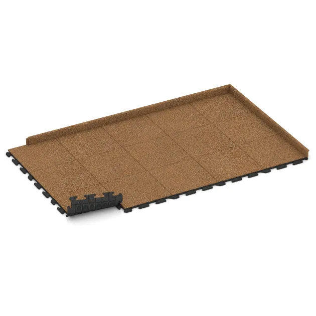 Typische Verlegung oder Einbausituation für den Artikel 5452 von WARCO - Pokrycie schodów, Farbton Terakota in der Abmessung 500 x 500 x 30 mm.