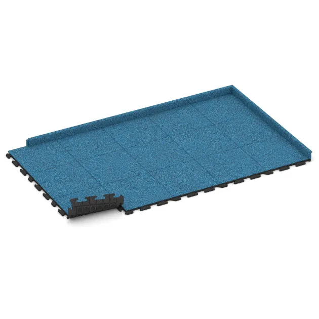 Typische Verlegung oder Einbausituation für den Artikel 1216 von WARCO - Płytka na obrzeża basenu Classic, Farbton Atlantyk in der Abmessung 500 x 500 x 30 mm.