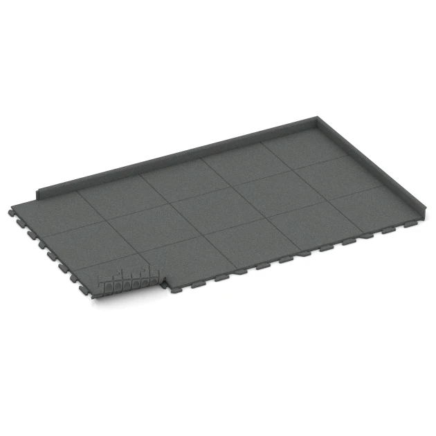 Typische Verlegung oder Einbausituation für den Artikel 1251 von WARCO - Płytka tarasowa Classic, Farbton Szary łupkowy in der Abmessung 50 x 50 x 3 cm | 0,25 m².