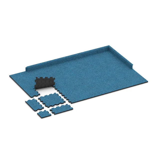 Typische Verlegung oder Einbausituation für den Artikel 5432 von WARCO - Płytka schodowa, Farbton Atlantyk in der Abmessung 306 x 306 x 20 mm.