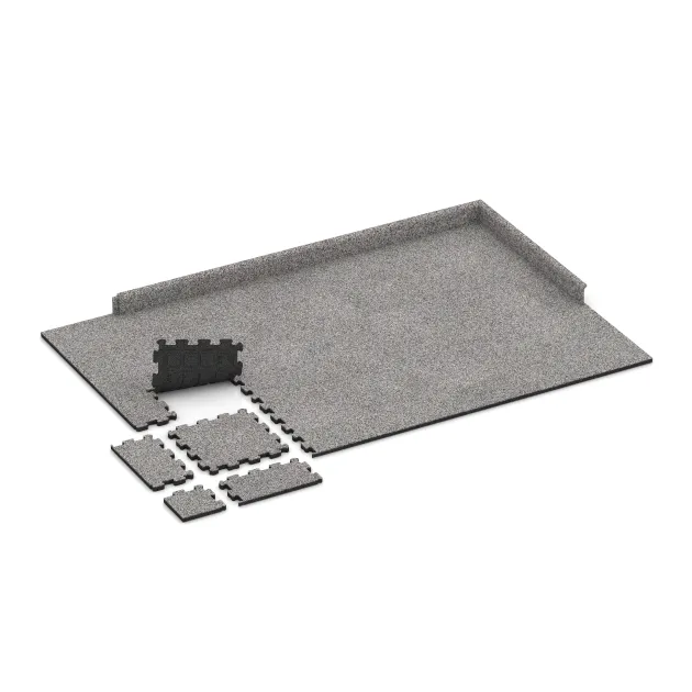 Typische Verlegung oder Einbausituation für den Artikel 5440 von WARCO - Płytka schodowa, Farbton Szary melanż in der Abmessung 306 x 306 x 20 mm.