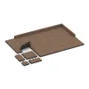 Typische Verlegung oder Einbausituation für den Artikel 5229 von WARCO - Płytka na obrzeża basenu bezfugowa, Farbton Caffè latte in der Abmessung 306 x 306 x 30 mm.