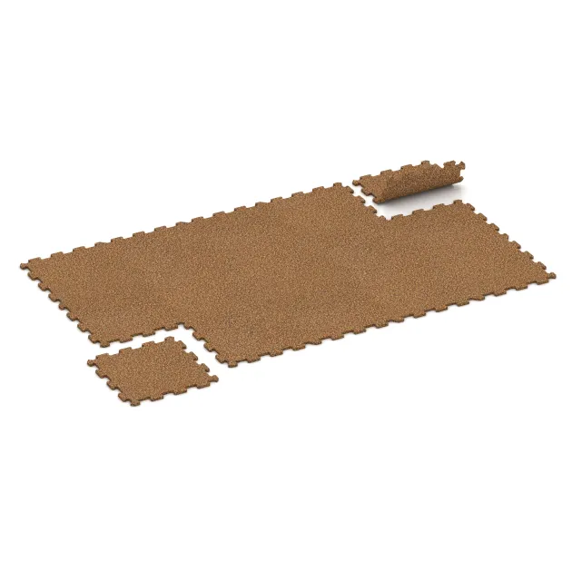 Typische Verlegung oder Einbausituation für den Artikel 0962 von WARCO - Nawierzchnia Fitness Kompakt, Farbton Terakota in der Abmessung 485 x 485 x 16 mm.