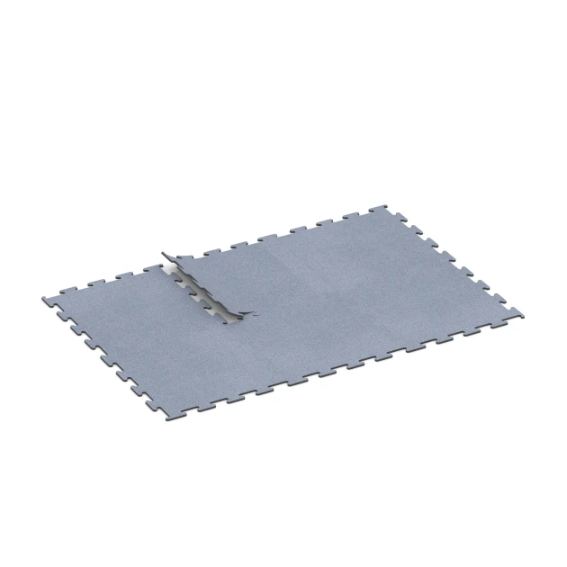 Typische Verlegung oder Einbausituation für den Artikel 6148 von WARCO - Fitness Performance Elite Nawierzchnia Treningowa, Farbton Szary mglisty in der Abmessung 100 x 100 x 1,5 cm | 1,00 m².