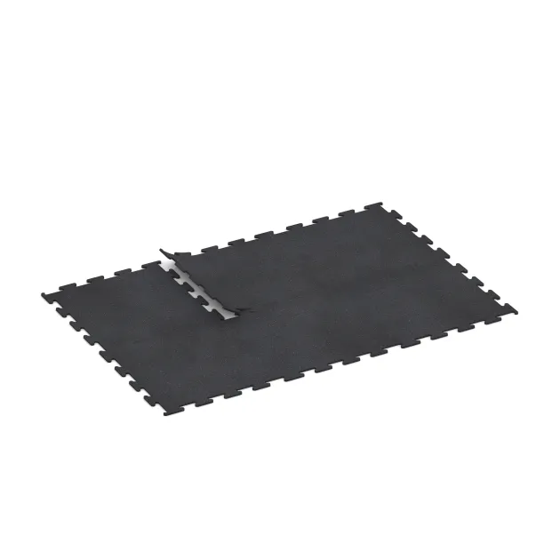 Typische Verlegung oder Einbausituation für den Artikel 3757 von WARCO - Nawierzchnia Fitness Performance Elite, Farbton Czerwony lekko nakrapiany in der Abmessung 1000 x 1000 x 15 mm.