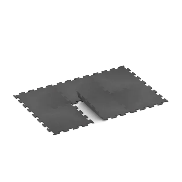 Typische Verlegung oder Einbausituation für den Artikel 3748 von WARCO - Nawierzchnia Fitness Performance Elite, Farbton Antracyt in der Abmessung 1000 x 1000 x 20 mm.