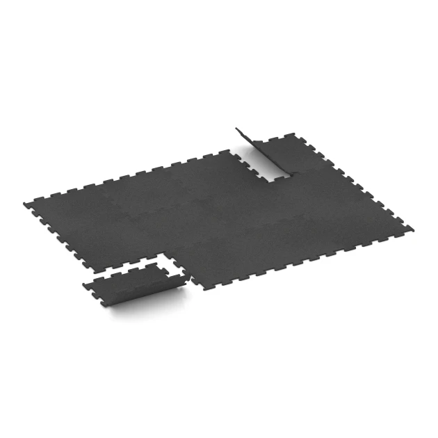 Typische Verlegung oder Einbausituation für den Artikel 3749 von WARCO - Fitness Performance Elite Nawierzchnia Treningowa, Farbton Antracyt in der Abmessung 50 x 50 x 1 cm | 0,25 m².