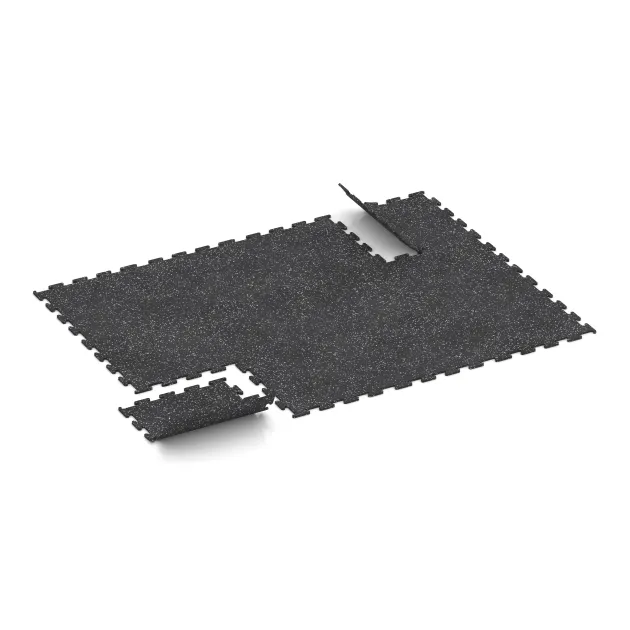 Typische Verlegung oder Einbausituation für den Artikel 3779 von WARCO - Nawierzchnia Fitness Performance Elite, Farbton Szary lekko nakrapiany in der Abmessung 500 x 500 x 10 mm.