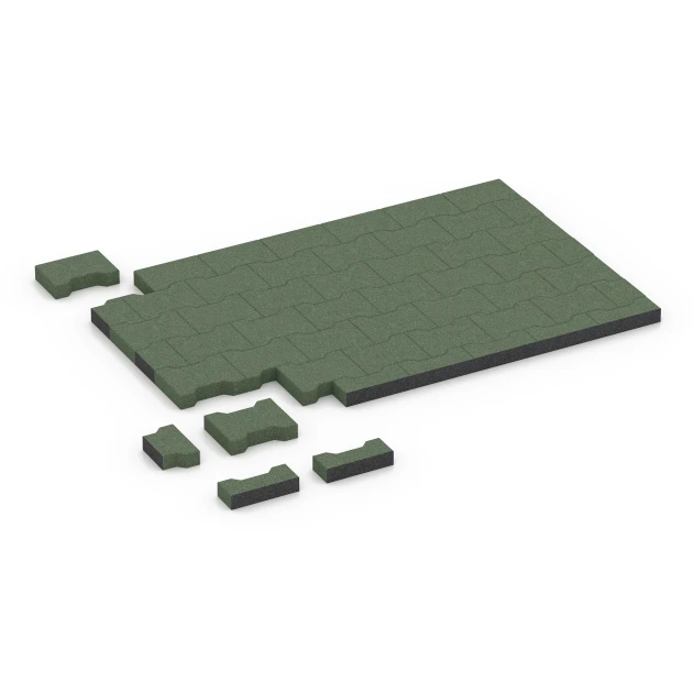 Typische Verlegung oder Einbausituation für den Artikel 7070 von WARCO - Kostka brukowa, Farbton Zielony trawiasty in der Abmessung 20 x 16,5 x 4,5 cm | 0,0278 m².