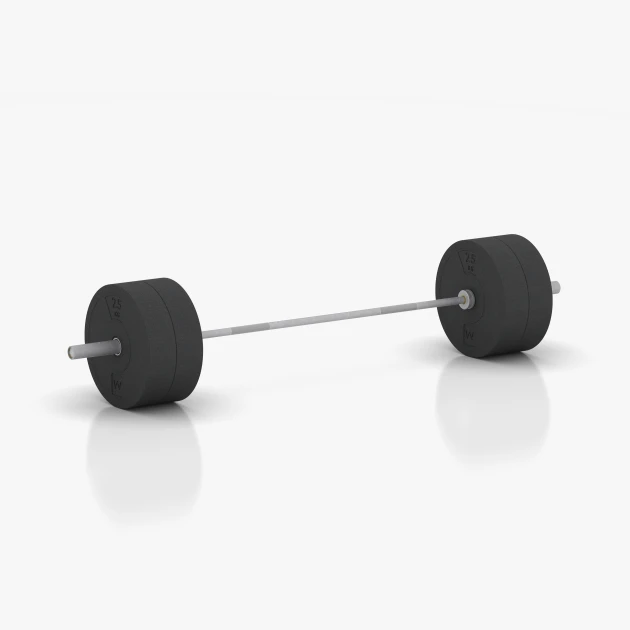 Typische Verlegung oder Einbausituation für den Artikel 6090 von WARCO - Bumper Plate Slim, Farbton Antracyt in der Abmessung 25 kg | ø 45,4 x 11,38 cm.