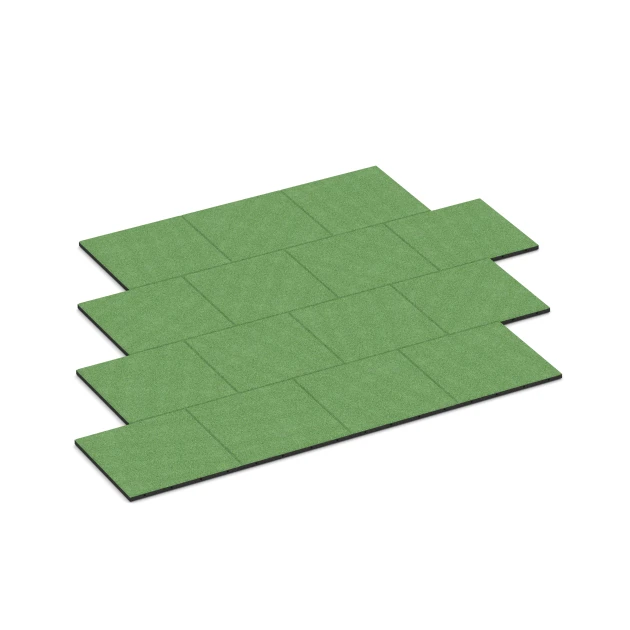 Typische Verlegung oder Einbausituation für den Artikel 6129 von WARCO - Płyta amortyzująca – 95 cm, Farbton Zielony lipowy in der Abmessung 50 x 50 x 3 cm | 0,25 m².