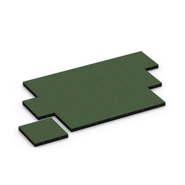 Typische Verlegung oder Einbausituation für den Artikel 6267 von WARCO - Płyta amortyzująca – 180 cm, Farbton Zielony trawiasty in der Abmessung 50 x 50 x 6 cm.
