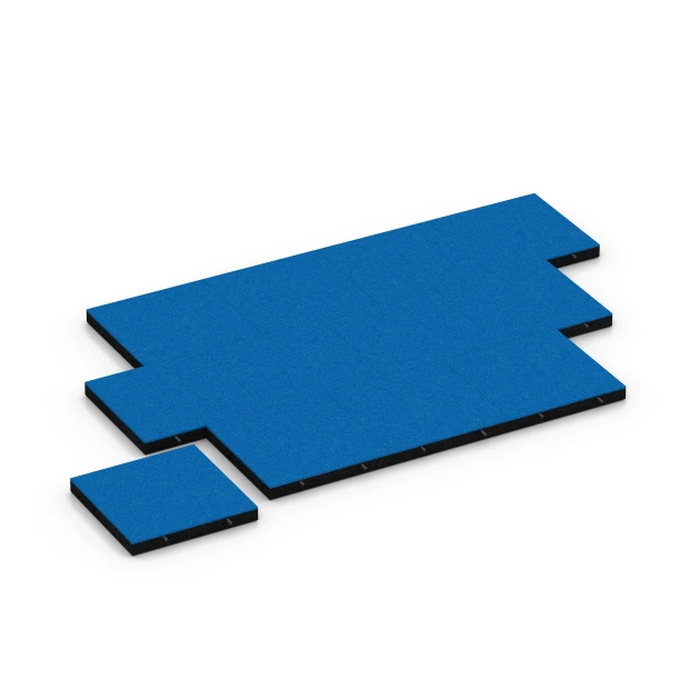 Typische Verlegung oder Einbausituation für den Artikel 6268 von WARCO - Płyta amortyzująca – 180 cm, Farbton Błękit nieba in der Abmessung 50 x 50 x 6 cm.