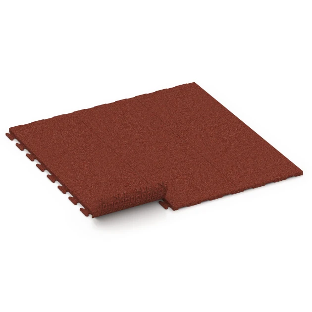 Typische Verlegung oder Einbausituation für den Artikel 6976 von WARCO - Płytka fitness Classic, Farbton Czerwony ceglasty in der Abmessung 50 x 50 x 3 cm | 0,25 m².