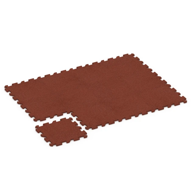 Typische Verlegung oder Einbausituation für den Artikel 6984 von WARCO - Mata fitness puzzle, Farbton Czerwony ceglasty in der Abmessung 50 x 50 x 2 cm | 0,25 m².