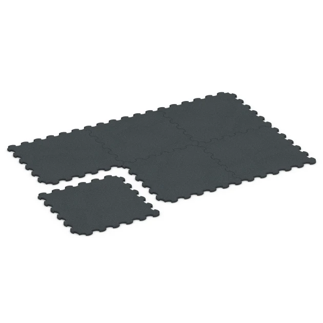 Typische Verlegung oder Einbausituation für den Artikel 6323 von WARCO - Mata ochronna pod sprzęt fitness, Farbton Antracyt in der Abmessung 102,5 x 102,5 x 2,5 cm | 1,05 m².