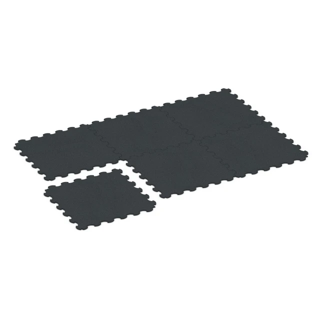 Typische Verlegung oder Einbausituation für den Artikel 6376 von WARCO - Mata Ochronna Fitness, Farbton Antracyt in der Abmessung 102,5 x 102,5 x 1,5 cm | 1,05 m².