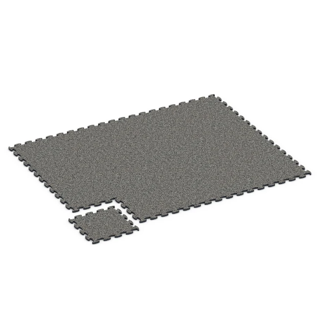 Typische Verlegung oder Einbausituation für den Artikel 6751 von WARCO - Mata na plac zabaw, Farbton Ciemnoszary granit in der Abmessung 44,6 x 44,6 x 1,8 cm.
