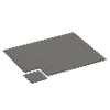 Typische Verlegung oder Einbausituation für den Artikel 6823 von WARCO - Fitness Active podłoga, Farbton Ciemnoszary granit in der Abmessung 44,6 x 44,6 x 1,8 cm.