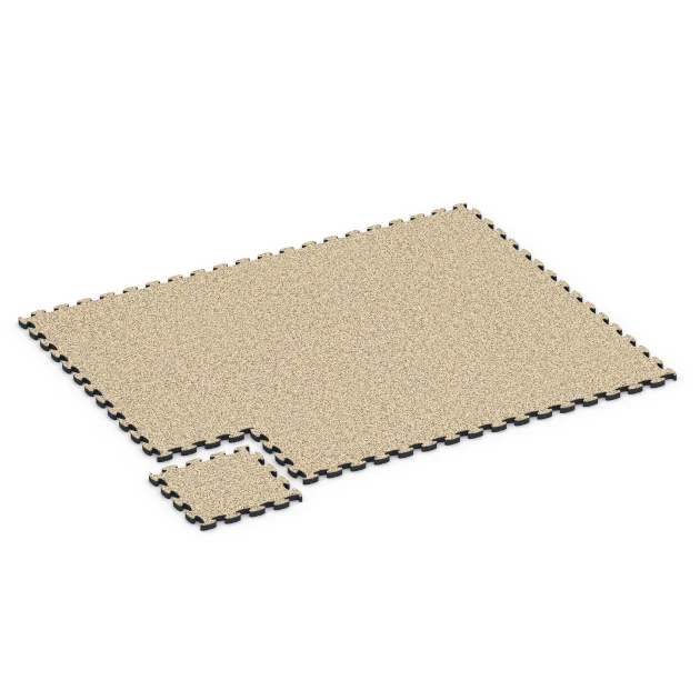 Typische Verlegung oder Einbausituation für den Artikel 6955 von WARCO - Płyty na boisko, Farbton Trawertyn in der Abmessung 44,6 x 44,6 × 2,8 cm.