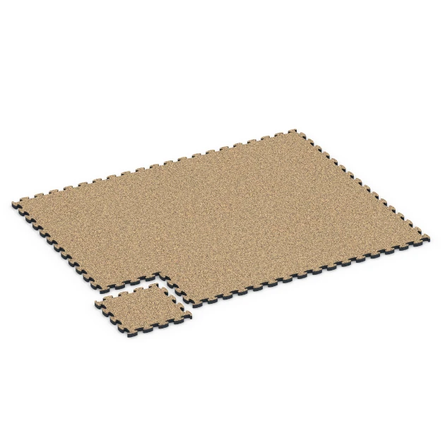 Typische Verlegung oder Einbausituation für den Artikel 6849 von WARCO - Fitness Active podłoga, Farbton Rattan in der Abmessung 44,6 x 44,6 × 2,8 cm.
