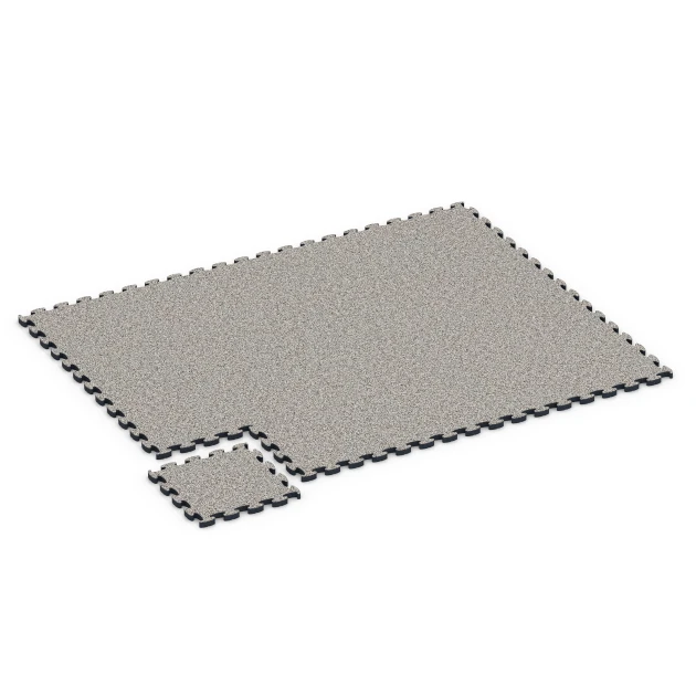 Typische Verlegung oder Einbausituation für den Artikel 6878 von WARCO - Fitness Max Floor System, Farbton Szary granit in der Abmessung 44,6 x 44,6 × 2,8 cm.