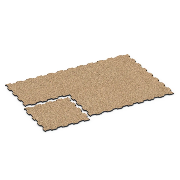 Typische Verlegung oder Einbausituation für den Artikel 6853 von WARCO - Fitness Active podłoga, Farbton Terakota in der Abmessung 97,1 x 97,1 x 2,8 cm.