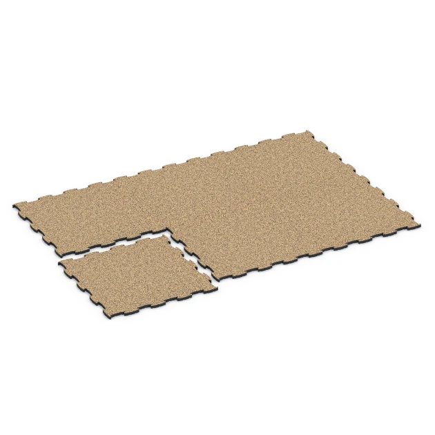 Typische Verlegung oder Einbausituation für den Artikel 6858 von WARCO - Fitness Active podłoga, Farbton Rattan in der Abmessung 97,1 x 97,1 x 2,8 cm.