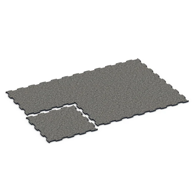 Typische Verlegung oder Einbausituation für den Artikel 6886 von WARCO - Fitness Max Floor System, Farbton Ciemnoszary granit in der Abmessung 97,1 x 97,1 x 2,8 cm.