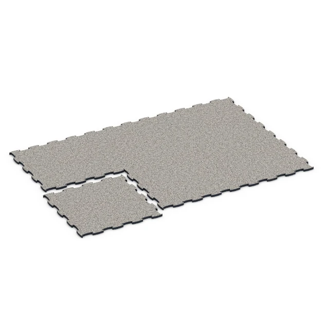 Typische Verlegung oder Einbausituation für den Artikel 6887 von WARCO - Fitness Max Floor System, Farbton Szary granit in der Abmessung 97,1 x 97,1 x 2,8 cm.