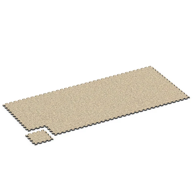 Typische Verlegung oder Einbausituation für den Artikel 6775 von WARCO - Płytki na obrzeża basenu, Farbton Trawertyn in der Abmessung 28,9 x 28,9 x 1,8 cm.