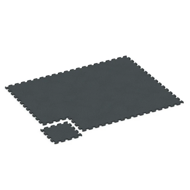 Typische Verlegung oder Einbausituation für den Artikel 6966 von WARCO - Fitness Premium podłoga Plus, Farbton Antracyt in der Abmessung 45,9 x 45,9 x 1,8.