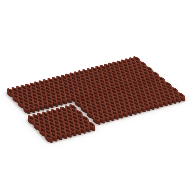 Typische Verlegung oder Einbausituation für den Artikel 7013 von WARCO - Bezpieczna kratka trawnikowa, Farbton Czerwony ceglasty in der Abmessung 100 × 100 × 8 cm.