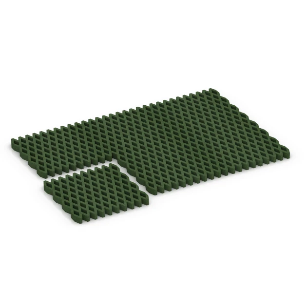 Typische Verlegung oder Einbausituation für den Artikel 7014 von WARCO - Bezpieczna kratka trawnikowa, Farbton Zielony trawiasty in der Abmessung 100 × 100 × 8 cm.