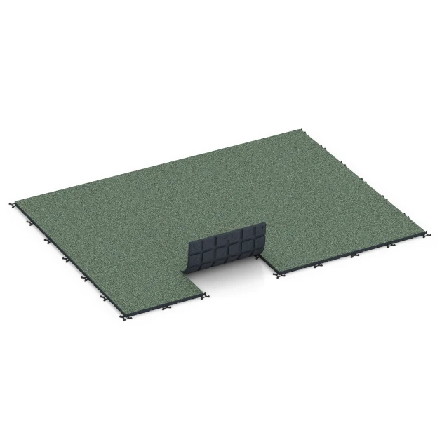 Typische Verlegung oder Einbausituation für den Artikel 7134 von WARCO - Podłoga na siłownię zewnętrzną, Farbton Trawnik angielski in der Abmessung 60 x 60 x 3 cm | 0,36 m².