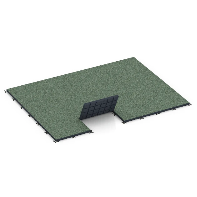 Typische Verlegung oder Einbausituation für den Artikel 7143 von WARCO - Podłoga na siłownię zewnętrzną, Farbton Trawnik angielski in der Abmessung 60 x 60 x 4 cm | 0,36 m².