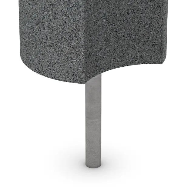 Elastyczna palisada von WARCO im Farbdesign Szary łupkowy mit den Abmessungen ø 250 x 600 mm. Produktfoto von Artikel 2559 in der Aufsicht von schräg vorne.