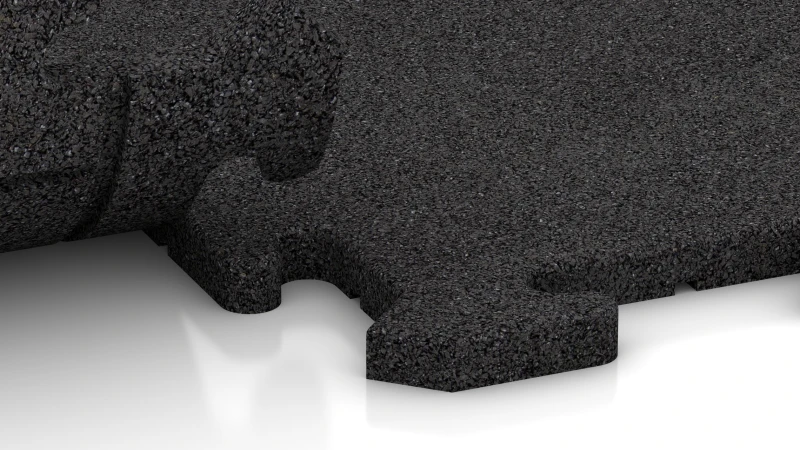 Sportowa mata ochronna BZ od WARCO o grubości 18 mm z systemem montażowym na zamek formowany (puzzle).